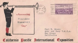 2 Oct 1935 Cover, President Roosevelt Day: California Pacific International Expo - Picture 1 of 2