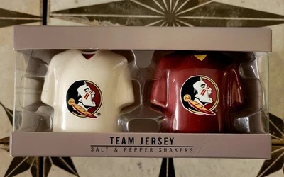 Saleros y pimenteros del equipo Florida State Seminoles Jersey - Nuevos EN caja Foto 1 de 3