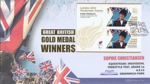 Sophie Christiansen Paralympic Games Benham FDC London 5 Sep 2012 (B) (94656) - Picture 1 of 1