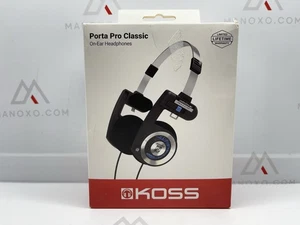 Koss Porta Pro On Ear Kopfhörer mit Hülle, schwarz / silber - Bild 1 von 3