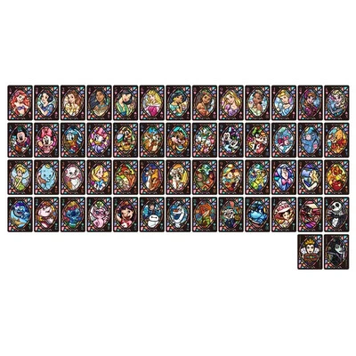 Tenyo Disney Characters Stained Glass Playing Cards / Trump / Rare - Image 1 of 4