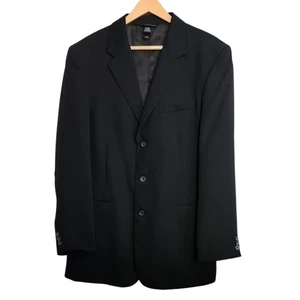 Claiborne Black Blazer Men's Size 42L Quiet Luxury Minimalist - Picture 1 of 12