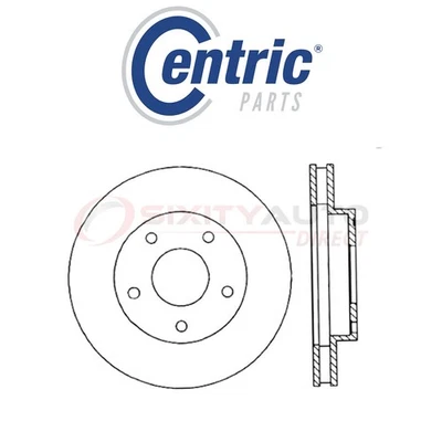 Centric C-TEK Disc Brake Rotor for 1998-2004 Chevrolet S10 2.2L 4.3L L4 V6 - ki - Изображение 1 из 4