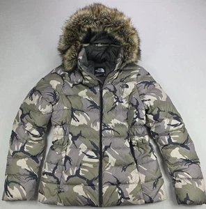 The North Face Gotham II 550-Fill Down Insulated Jacket Green Camo Women Medium - Picture 1 of 23
