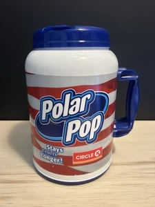 Circle K Polar Pop 100 Unzen Reisegetränk JUMBO Kanne Becher Tasse USA FLAGGE kein Strohhalm - Bild 1 von 12