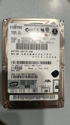 FUJITSU hdd IDE 2,5" 30 GB - Immagine 1 di 3