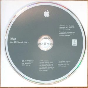 APPLE MACINTOSH • IMAC 2008 • CORE 2 DUO • SET INSTALLATION 2 DVD • OSX 10.5.2 - Bild 1 von 5