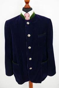 Poldi Cord Trachten Janker Gr.27 100% Baumwolle Violett Blau Top Zustand - Bild 1 von 8