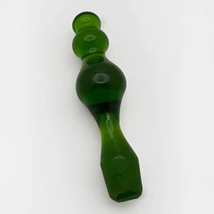 "Tapón de burbujas de 4"" estilo MCM vidrio soplado verde esmeralda" - Imagen 1 de 3