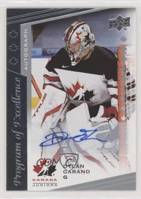 2021 Upper Deck Team Canada Juniors Gold Spectrum Auto Dylan Garand #132 Auto - Image 1 of 2
