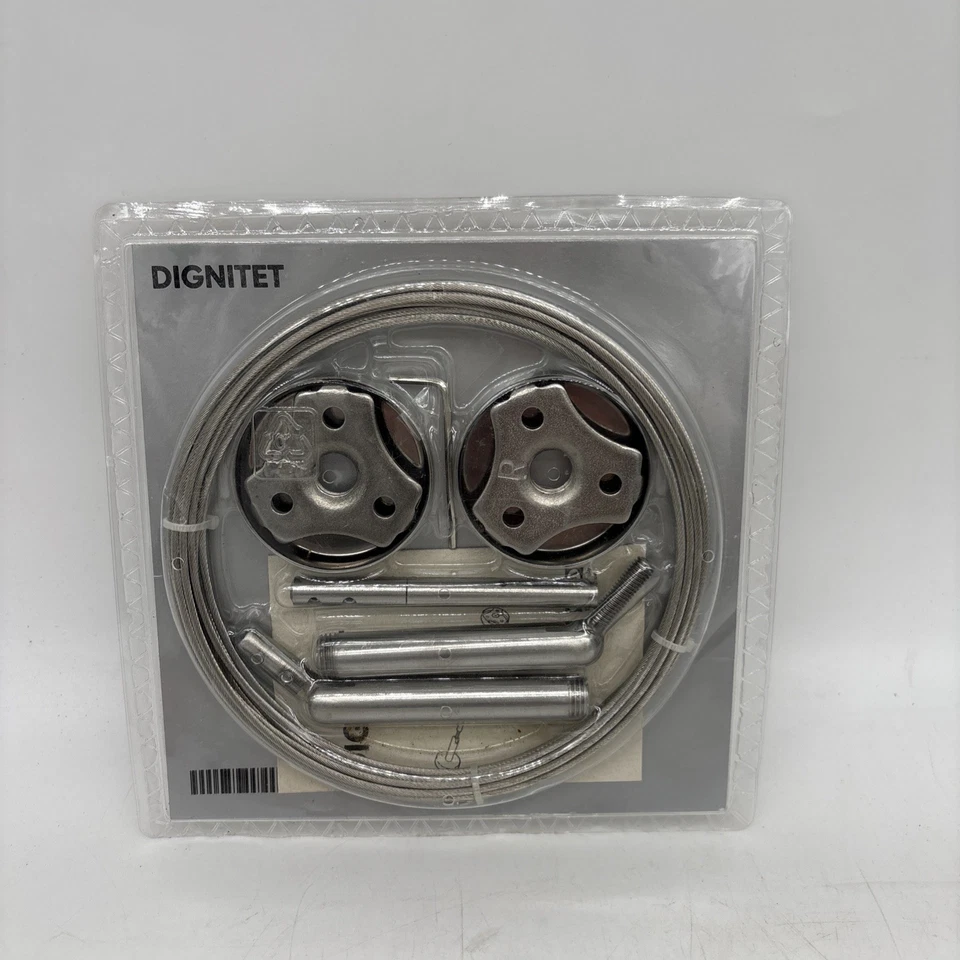 Ikea Dignitet Curtain Wire Rod Set Stainless Steel 600.752.95 5m/197"