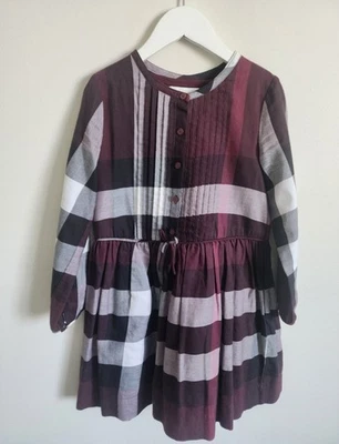 Vestido Burberry niña talla 8 100 % algodón Foto 1 de 4