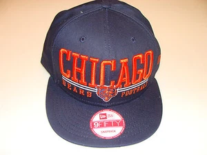 New Era Hat Cap NFL Football Chicago Bears Lateral Snapback Hat Adjustable OSFM - Picture 1 of 4