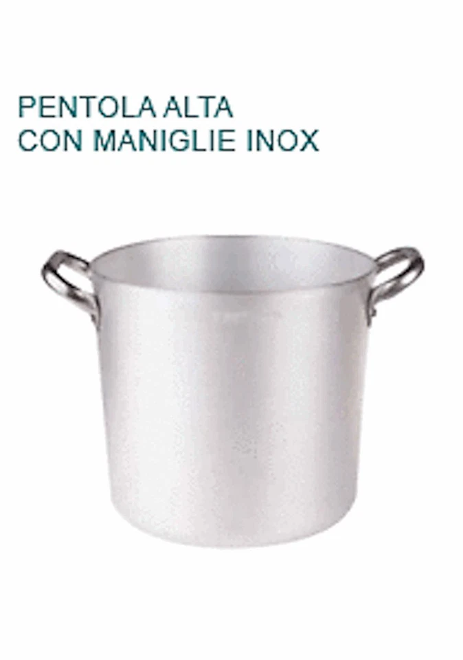 Pentole Agnelli Alma10314 Pentola alta con due Maniglie inox 14 cm Argento