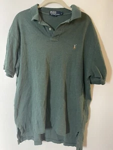 Polo by Ralph Lauren mens short sleeve polo shirt green sz L Uu36 - Picture 1 of 7