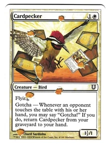 Magic The Gathering MTG - Unhinged UNH 2004 - #4 Cardpecker NM FOIL x1 - Picture 1 of 10