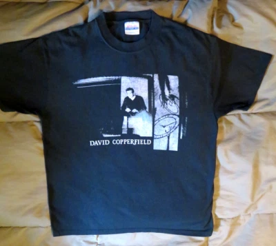 Винтажная футболка Magician Illusionist Дэвида Копперфилда Hanes размер для взрослых M средний - Изображение 1 из 3