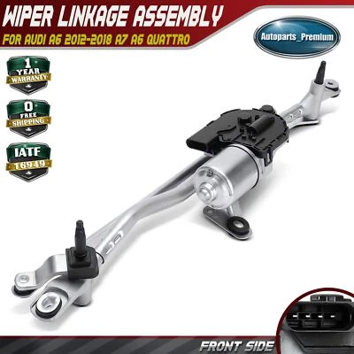 Front Wiper Motor & Linkage Assembly for Audi A6 2012-2018 A7 A6 Quattro S6 S7 - Image 1 of 4
