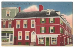 New Castle Delaware c1940's New Castle Pharmacy - Picture 1 of 1