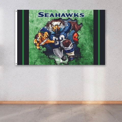 Seattle Seahawks 3x5 ft Flag NFL Football Champions Wall Decor Banner Cover