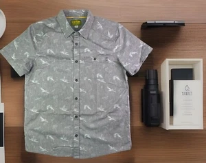 Camisa con botones para hombre MARSH WEAR RIDE THE TIDE mediana ligera camuflada rendimiento - Imagen 1 de 6
