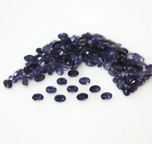 20 Stück Natürlich Iolite 6x4mm Ovale Form Kalibriert Facettiert Schliff Lose - Bild 1 von 5