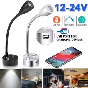 2PCS 12V RV Reading Lights LED Bedroom Interior Wall lamp Bedside Camper Trailer - Imagen 1 de 15