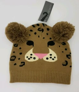Scala Pronto Kids Acrylic Adorably Disney Skully Faux Fur "Pom Pom" "Ears" New - Picture 1 of 11