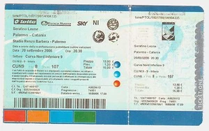 54280 275/tt BIGLIETTO Stadio - PALERMO vs CATANIA - 2006/2007 - Picture 1 of 3