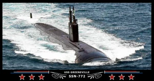 Navy Emporium USS Greeneville SSN-772 Art Print - Picture 1 of 1