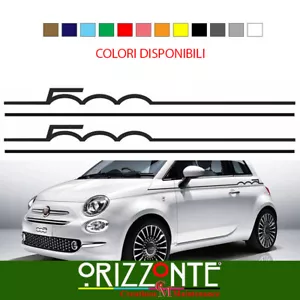 Fasce laterali Fiat 500 e 500 Abarth Adesivi per auto stickers decalcomanie A13 - Foto 1 di 1