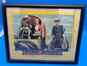 1958 Fort Bowie Movie Lobby Card Framed Cowboy Western FRAMED 15x12 Card-A - Picture 1 of 6