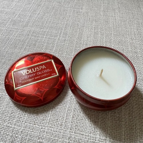 Voluspa Cherry Gloss Candle 1 Wick Brand New Never Used Mini Candle ...