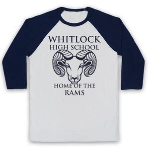 A.P. BIO WHITLOCK HIGH SCHOOL RAMS COMEDY TV SHOW LOGO 3/4 SLEEVE BASEBALL TEE - Picture 1 of 11