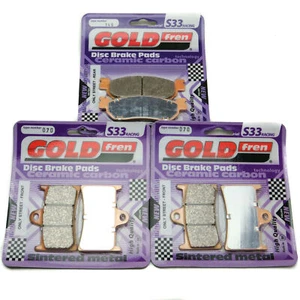 Pastillas de freno delanteras y traseras Goldfren S33 para Yamaha YZF-R1 2002-2003 - Imagen 1 de 3