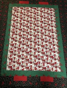 New Handmade Quilt Queen Size Throw Blanket Designer Patch Colored Batted 86x65 - Picture 1 of 7