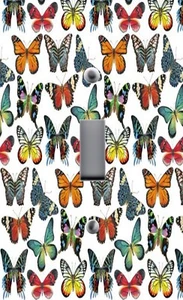 BUTTERFLY BUTTERFLIES 2 Light Switch Wall Plate Outlet Covers Home Decor - Picture 1 of 27