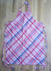 Better Homes Latzschürze rot blau & weiß kariert Urlaub Kochen 14 - Bild 1 von 8