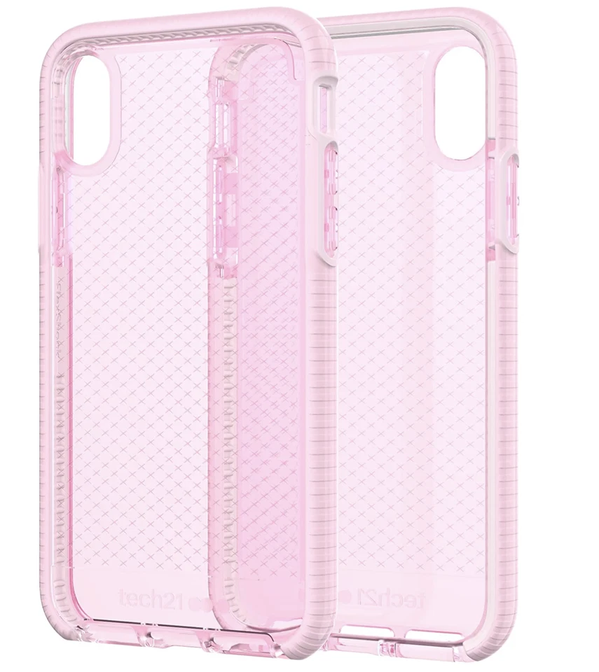 Tech21 Evo Check Case for iPhone X / XS Light Rose - Image 1 of 1
