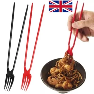 Fashion New Fork Chopsticks In One Chork 1-10Count Pack Fork Chopsticks Combo UK - Picture 1 of 22