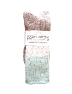 World's Softest Socks - Weekend Collection - Pointelle - Frosty Multi - NEW - Picture 1 of 2