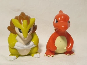 Pokemon Sandshrew & Charmeleon 1-2" PVC Figures Gen 1 Nintendo Original Genuine - Picture 1 of 8