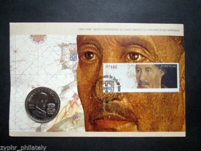 Portugal "BARCO~ PATRÓN DE LA EXPLORACIÓN PORTUGUESA ~ HENRY EL NAVEGANTE" PNC 1994 Foto 1 de 4