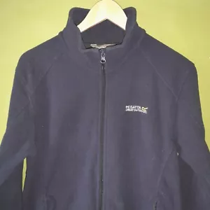 Navy Regatta Great Outdooirs Fleece Jacket Size S Walking Hiking Fishing - Picture 1 of 4