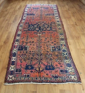 Large Antique PERSAIN Runner Rug HAND MADE Oriental Vintage wool 340 X 106 CM - Picture 1 of 12