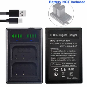 Slim LED Battery Charger for Pentax K-01 K3 K5 K5 MkII K7 645D DLI90 D-LI90 - Picture 1 of 7
