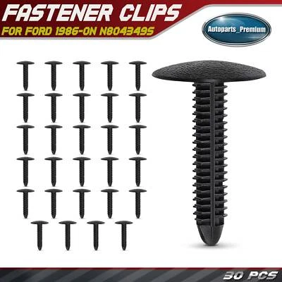 Clip de sujeción interior de nailon de 30 piezas de 8 mm para Ford 1986-en N804349S Foto 1 de 4