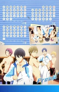 big card promo Free Iwatobi Swim Club anime Nanase Haruka Makoto Rin Nagisa Rei - Picture 1 of 1