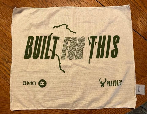2022 NBA MILWAUKEE BUCKS PLAYOFF TOWEL - NEW Cover