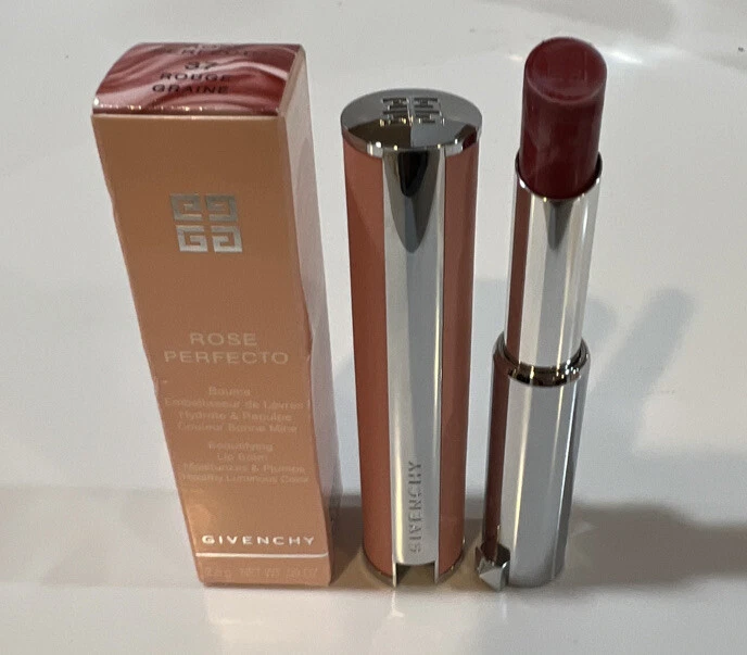 GIVENCHY ROSE PERFECTO PLUMBING LIP BALM #37 ROUGE GRAINE 2.8g/.09oz NEW 💄 - Изображение 1 из 1
